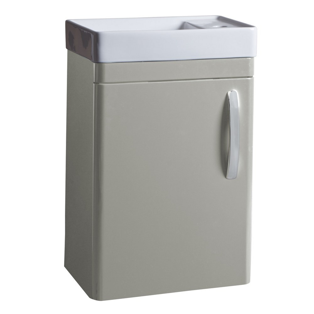 Tavistock Compass 450mm Wall Hung Cloakroom Vanity Unit in Light Grey