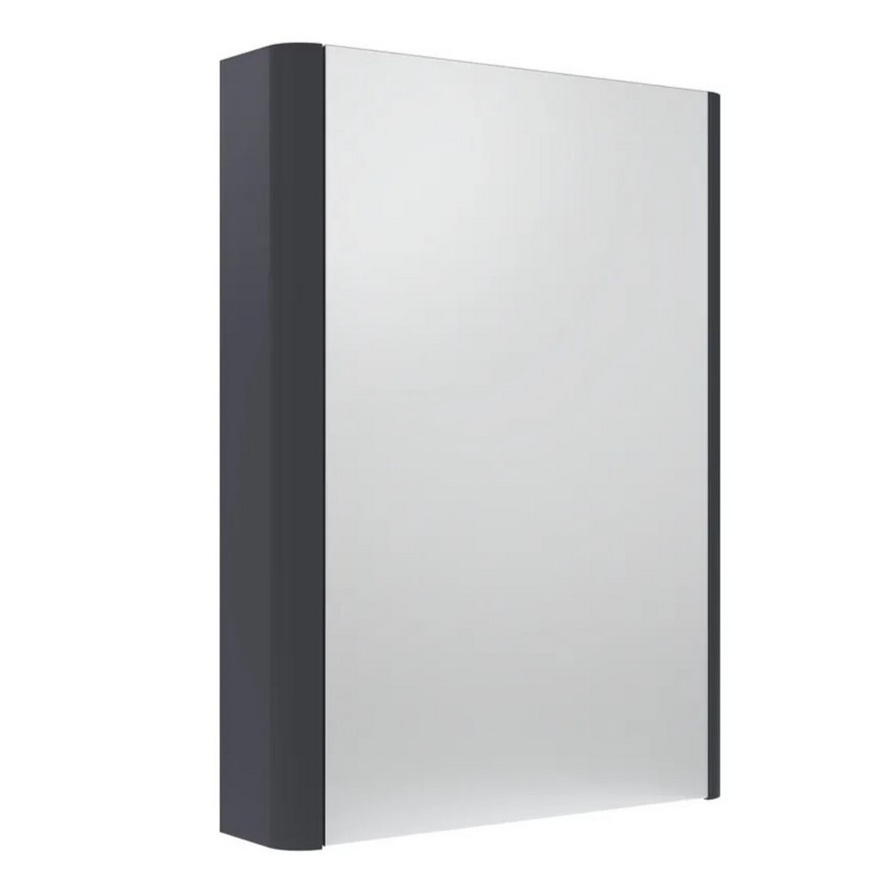 Tavistock Compass 500mm Single Door Storm Grey Bathroom Cabinet