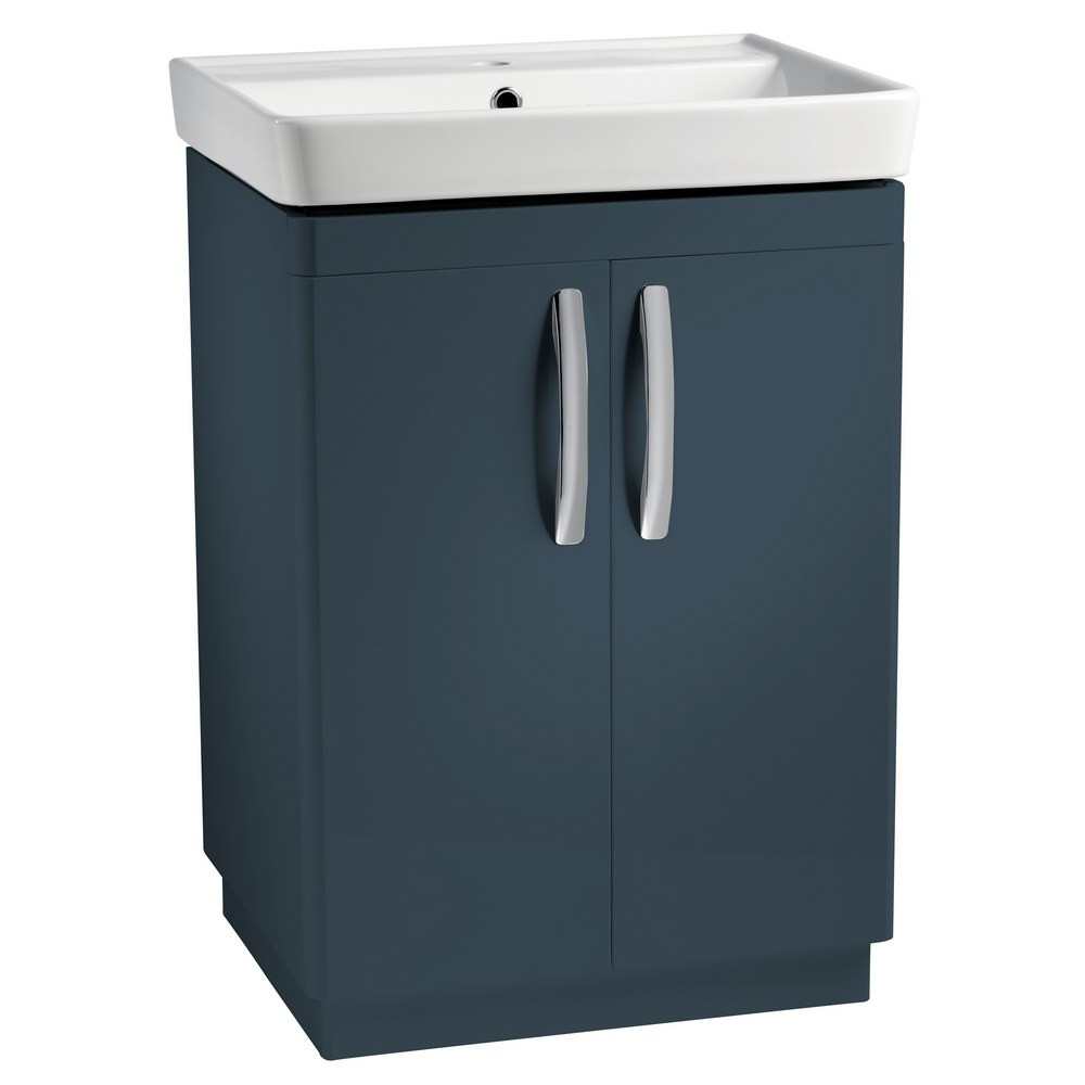 Tavistock Compass 600mm Freestanding Vanity Unit in Oxford Blue