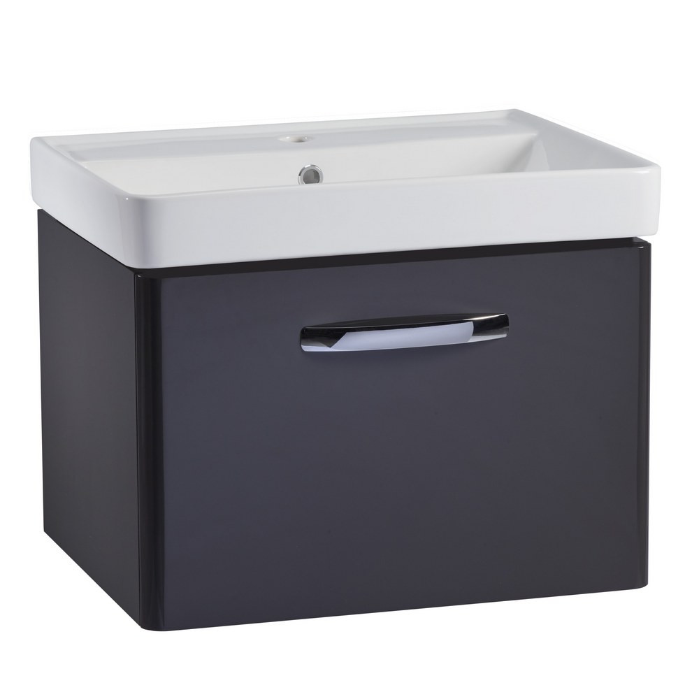 Tavistock Compass 600mm Wall Mounted Unit & Basin Gloss Clay (1)