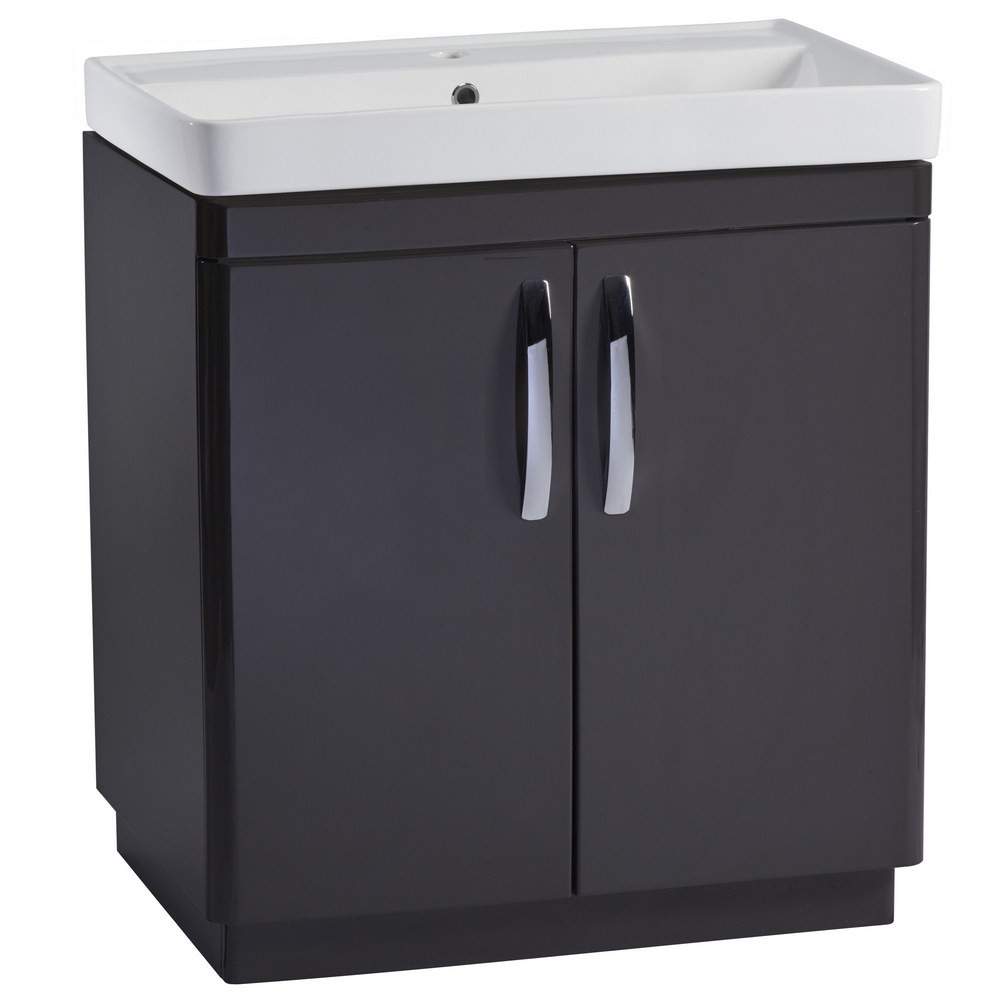 Tavistock Compass 800mm Gloss Clay Freestanding Unit with Ceramic Basin