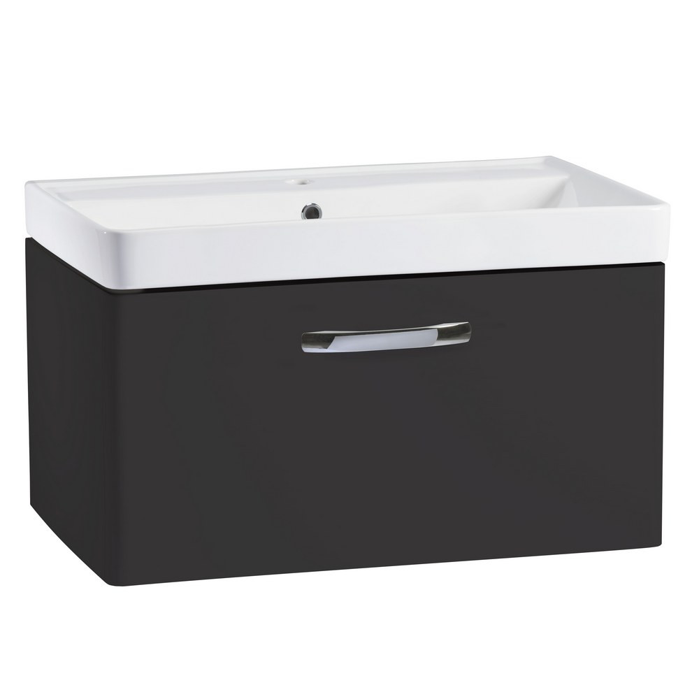 Tavistock Compass 800mm Gloss Clay Wall Hung Unit with Ceramic Basin (1)