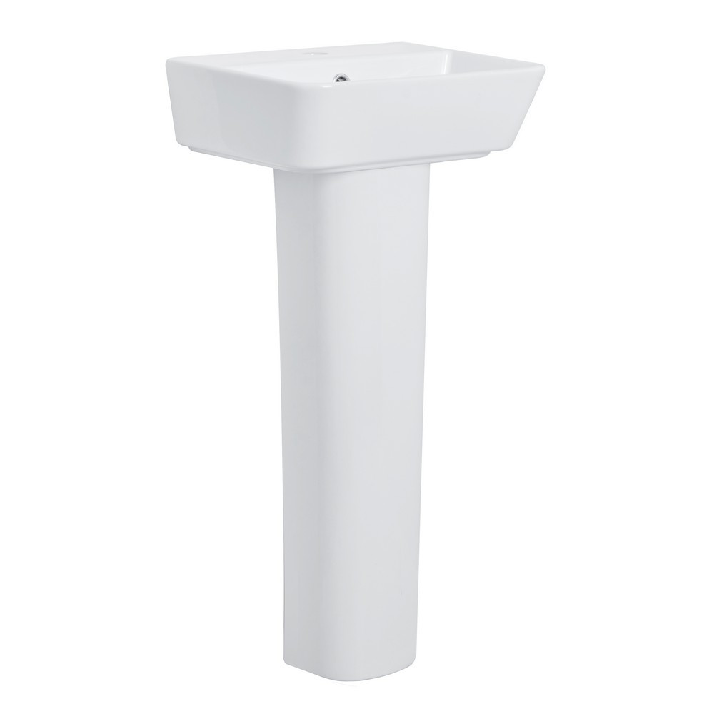 Tavistock Compass Square 420mm Basin and Pedestal