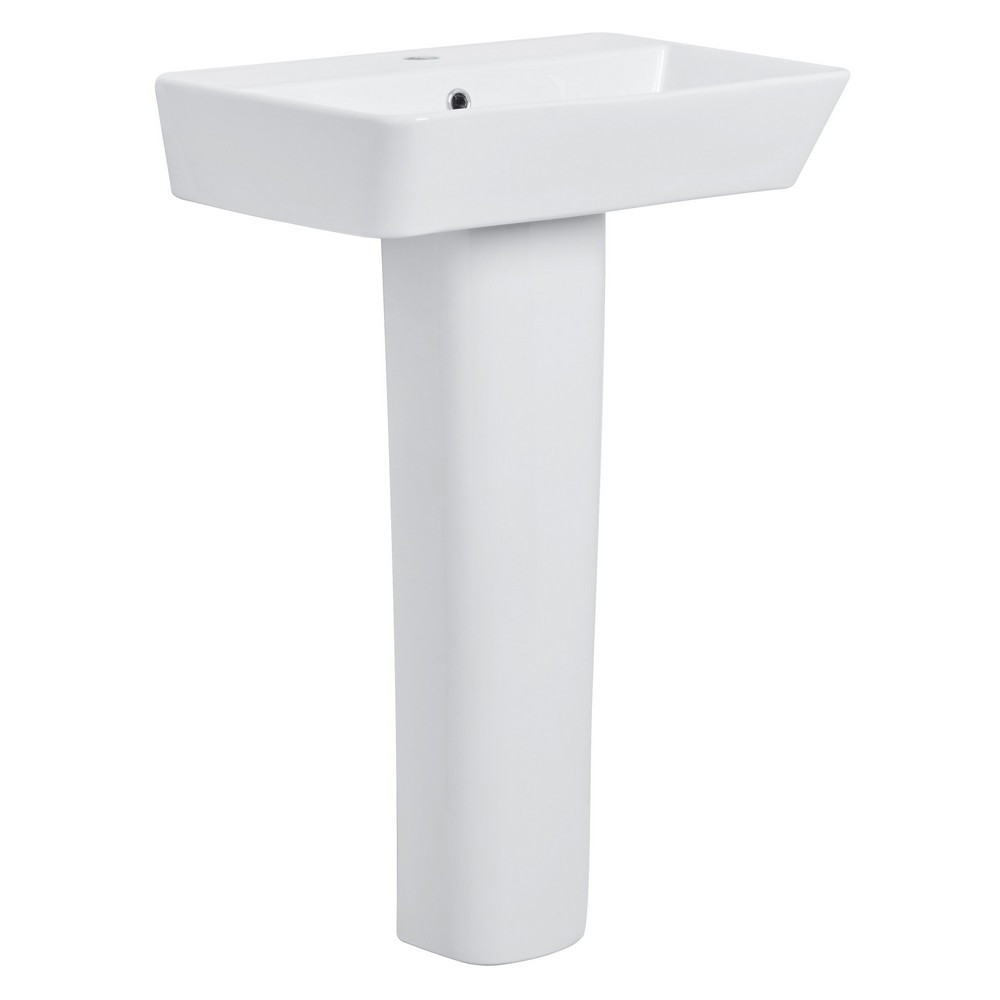 Tavistock Compass Square 550mm Basin and Pedestal