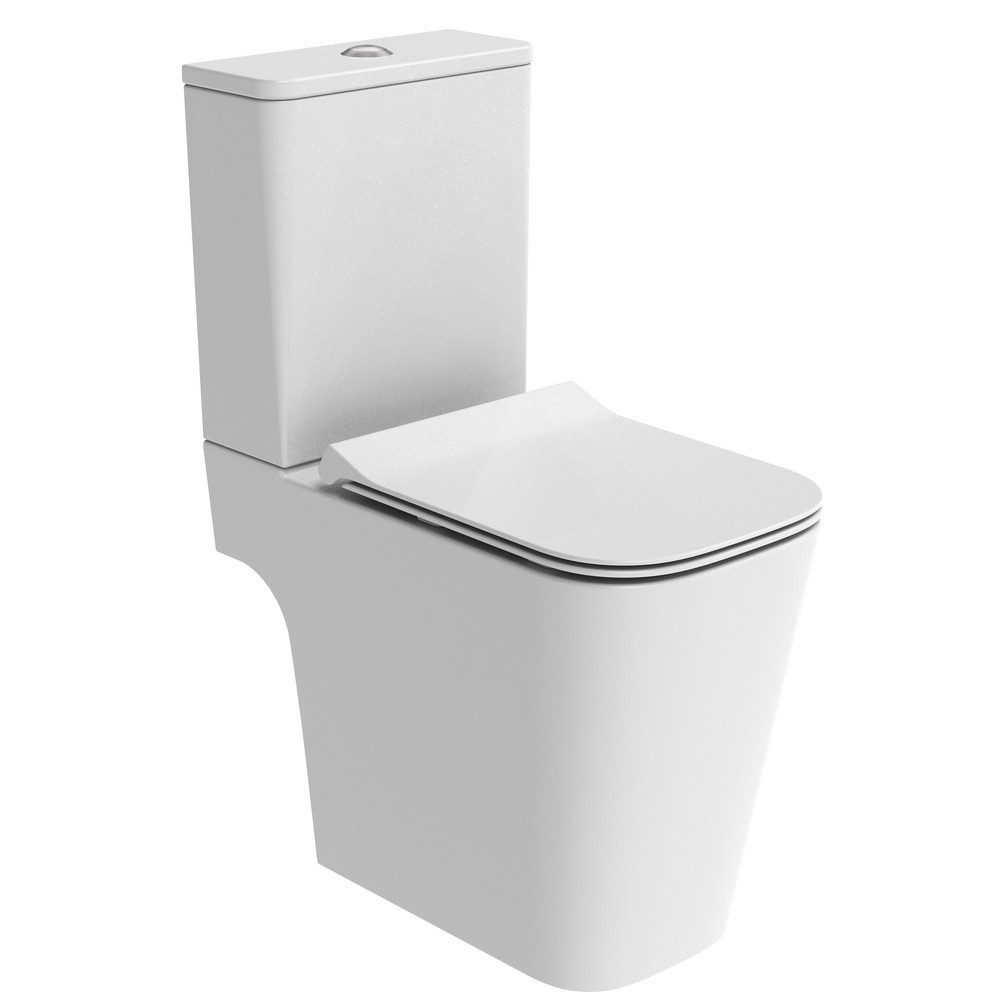 Tavistock Compass Square Open Back Comfort Height Close Coupled WC and Seat