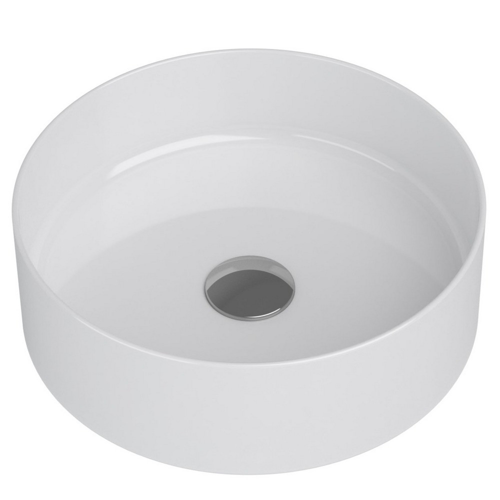 Tavistock Fen Round White Countertop Basin