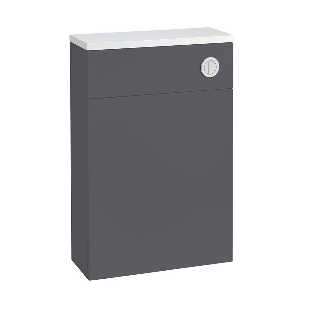 Tavistock Flat Fronted Storm Grey Back to Wall WC Unit
