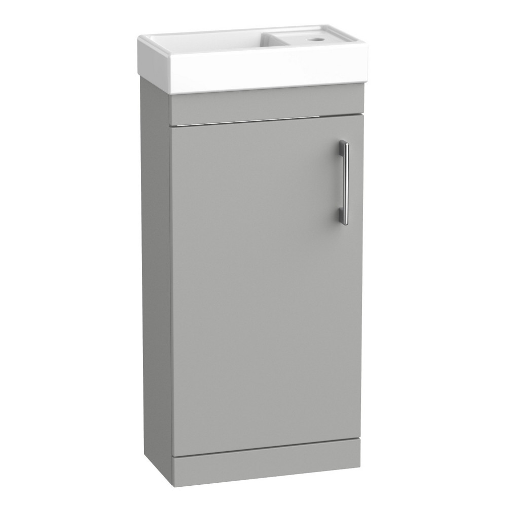 Tavistock Kew 400mm Matt Light Grey Cloakroom Vanity Unit and Basin