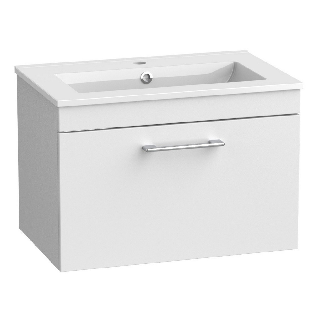 Tavistock Kew 600mm Gloss White Wall Hung Vanity Unit and Basin