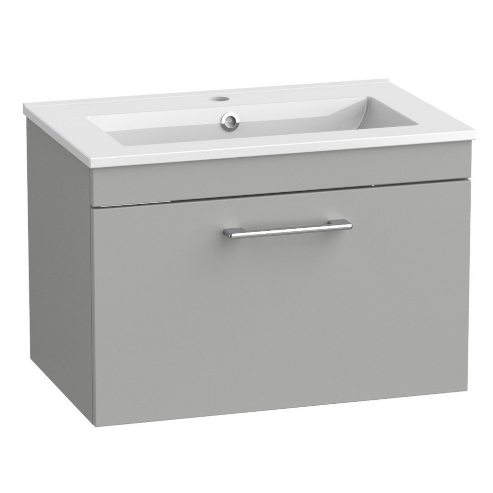 Tavistock Kew 600mm Matt Light Grey Wall Hung Vanity Unit and Basin