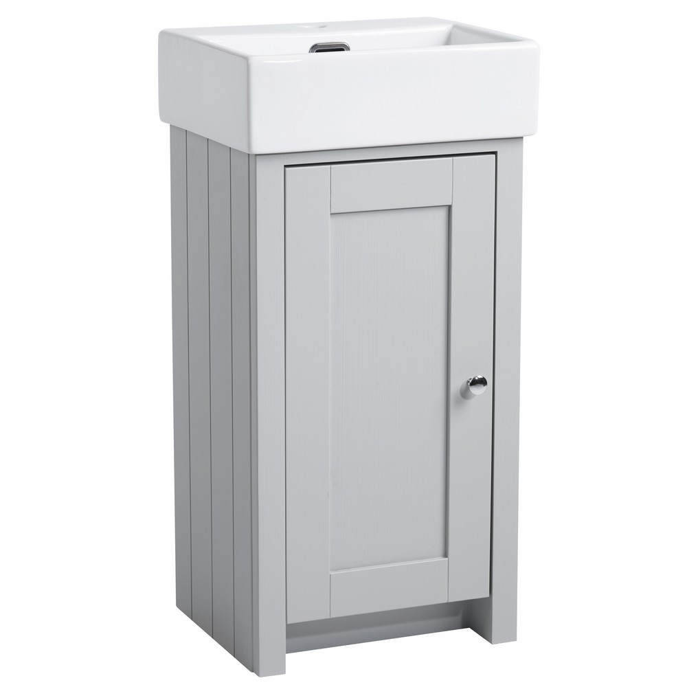 Tavistock Lansdown 400 Cloakroom Unit in Pebble Grey (1)