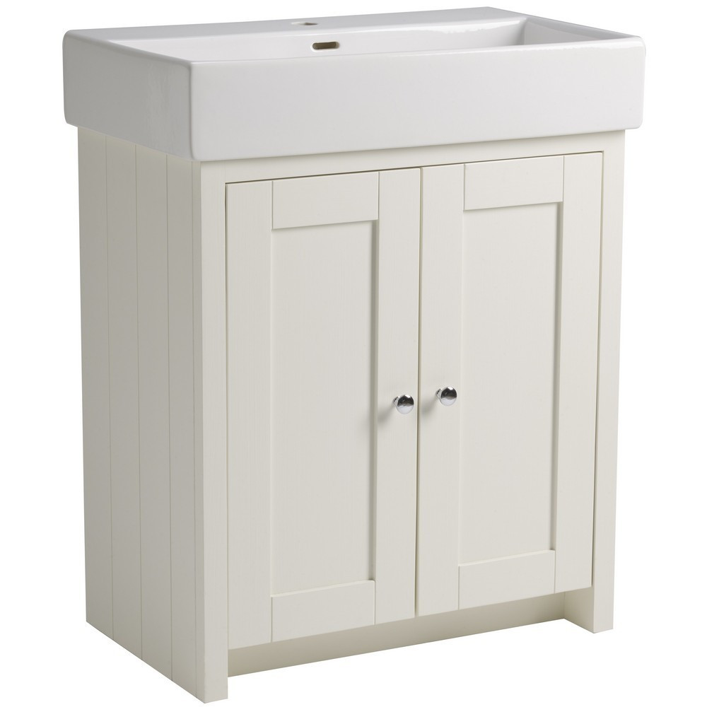 Tavistock Lansdown 700mm Unit Linen White with Basin (1)