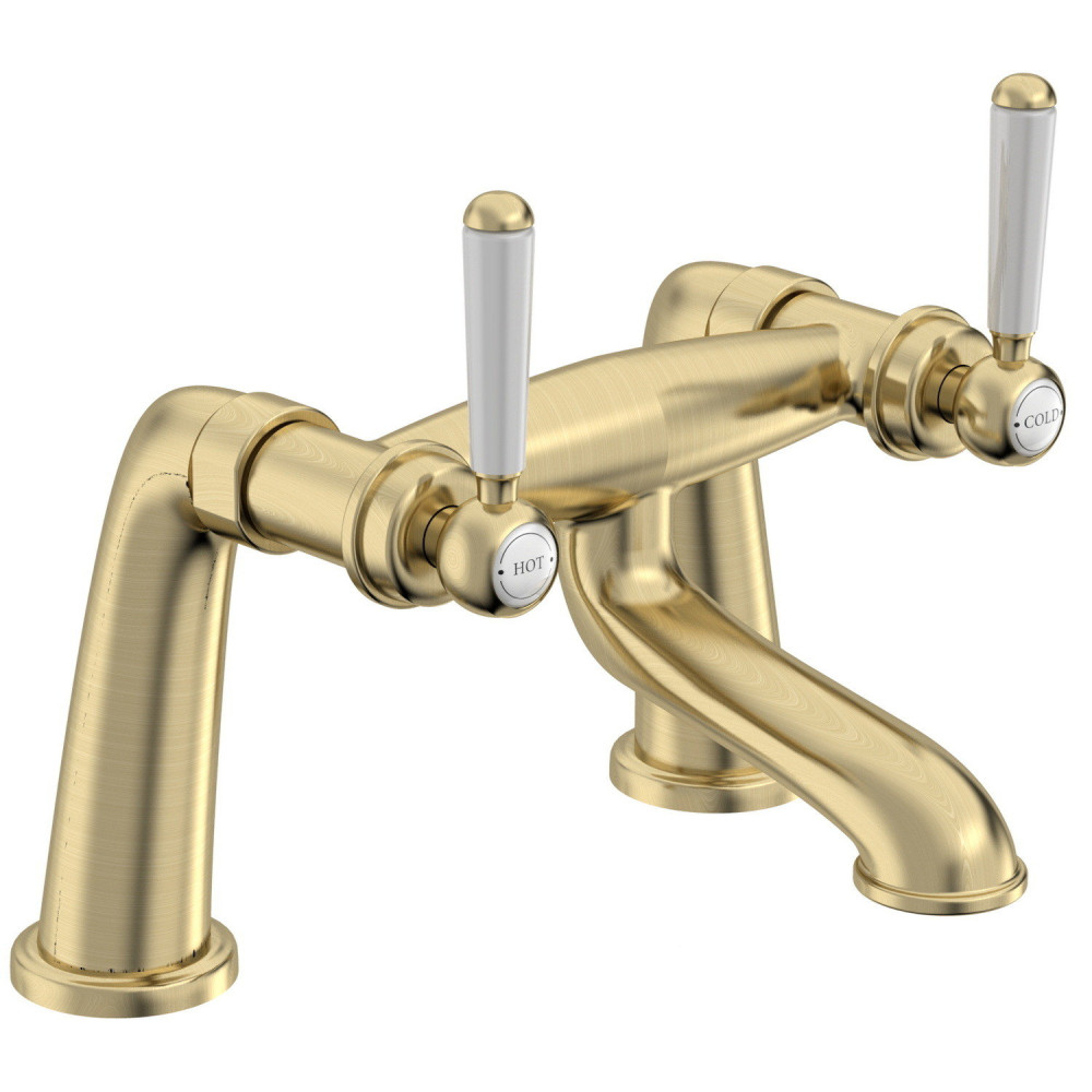 Tavistock Lansdown Brushed Brass Bath Filler