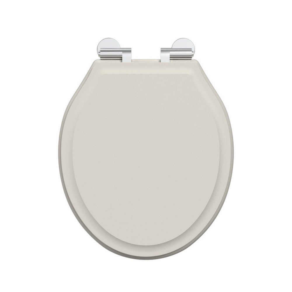 Tavistock Linen White Wooden Toilet Seat