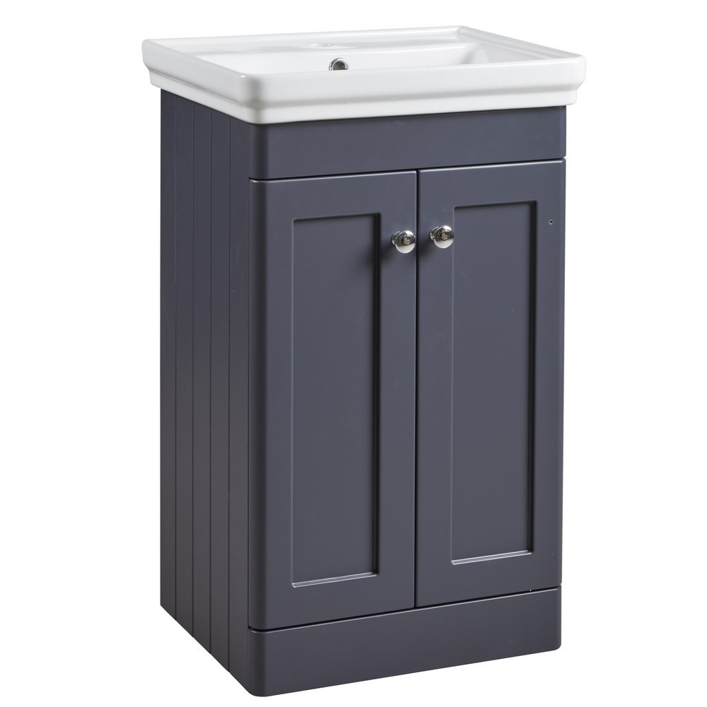 Tavistock Marston 500mm Vanity Unit in Matt Dark Grey with Basin
