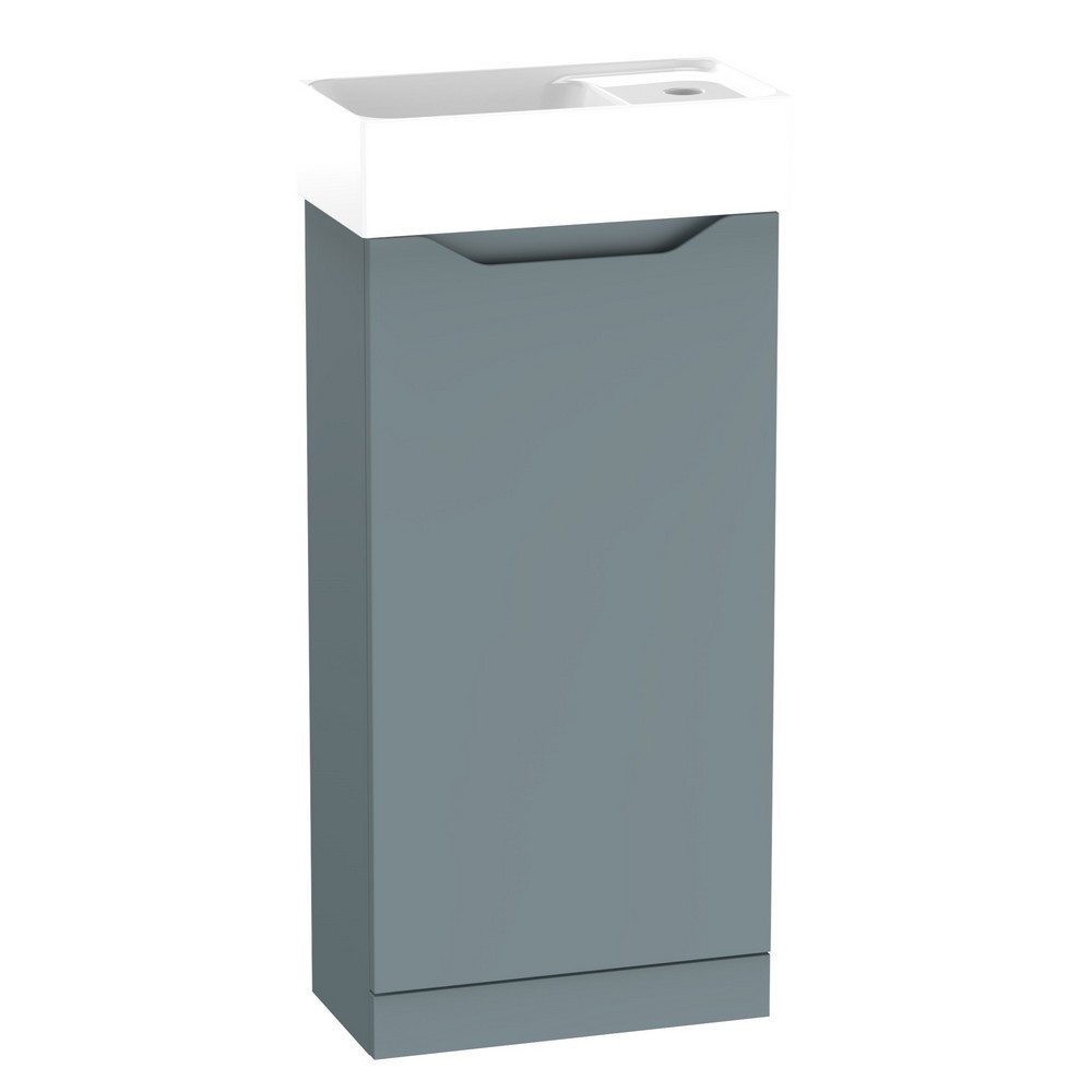 Tavistock Nimble 400mm Cloakroom Vanity Unit with Basin in Mineral Blue