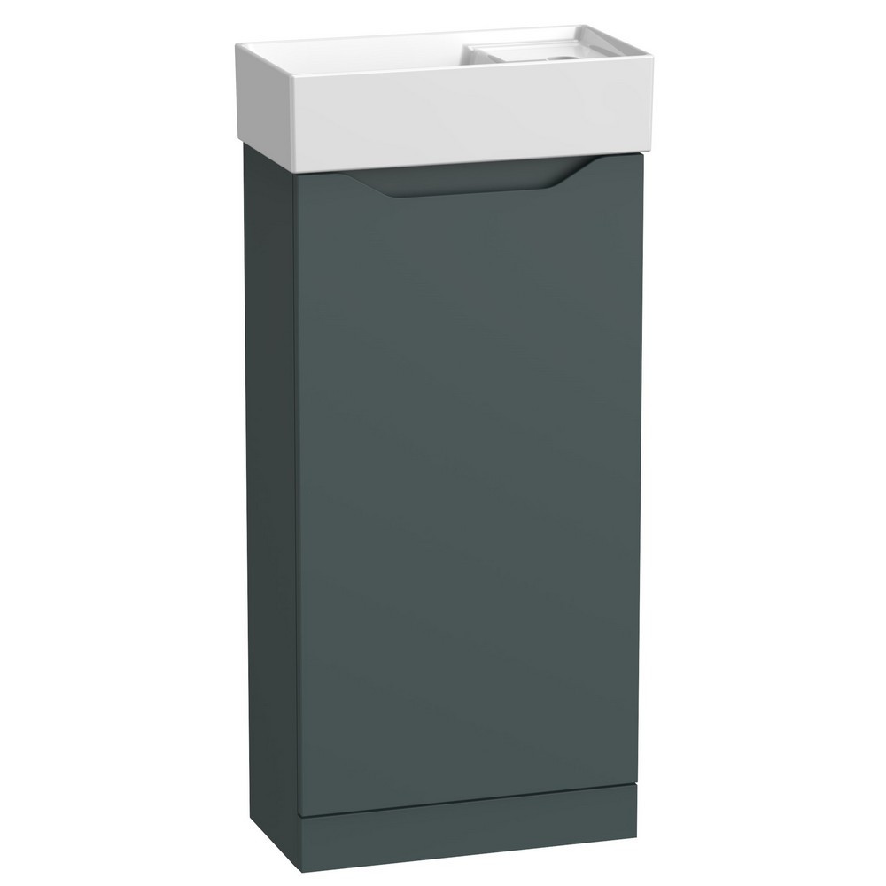 Tavistock Nimble 400mm Cloakroom Vanity Unit with Basin in Viridian Green