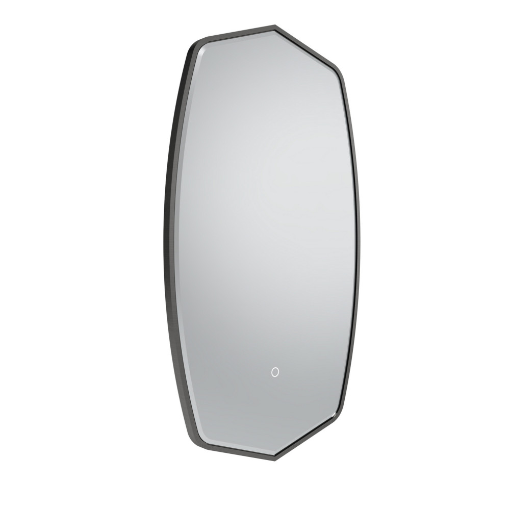 Tavistock Oxygen 450 x 800mm Illuminated Gunmetal Traditional Mirror