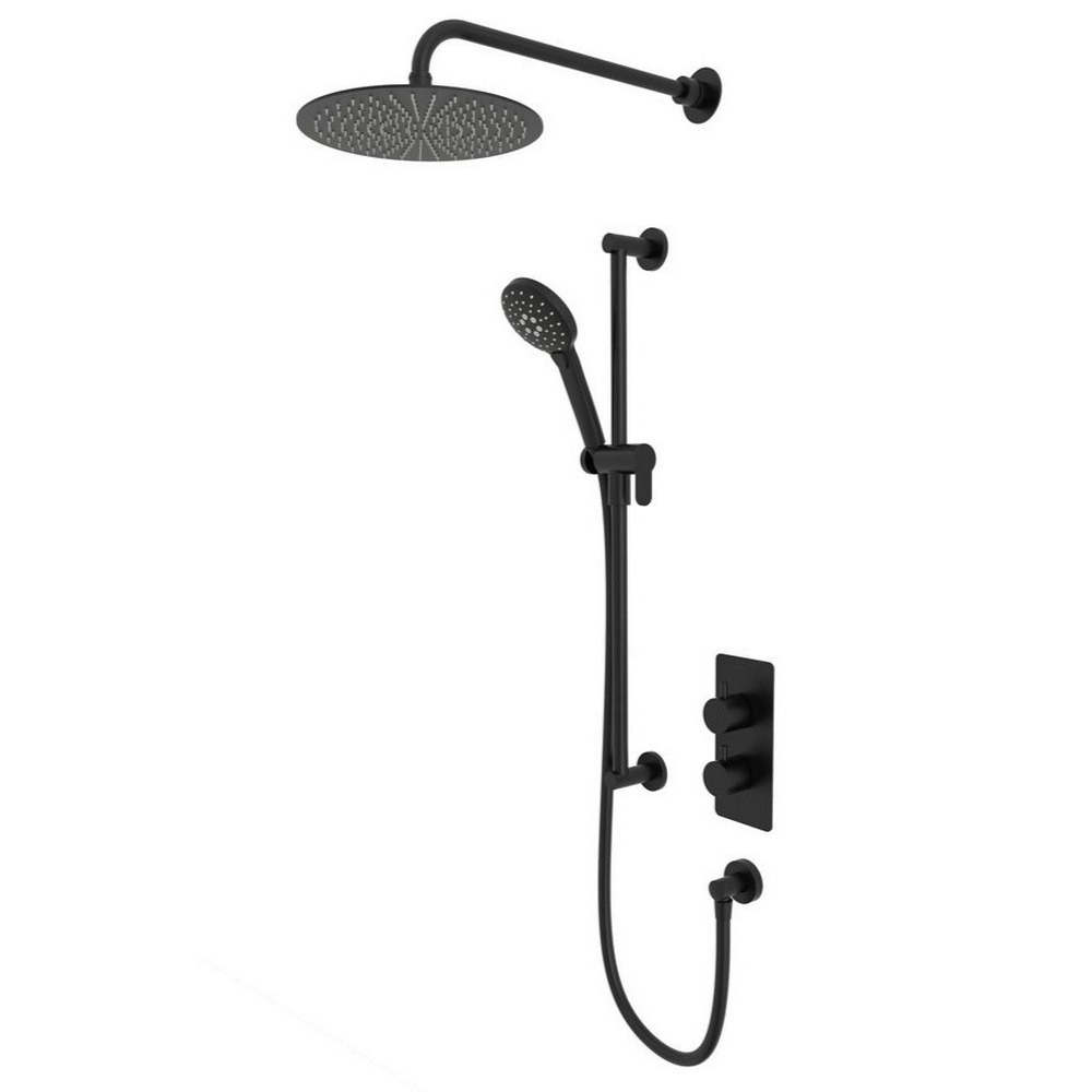 Tavistock Quantum Thermostatic Dual Function Black Concealed Shower (1)