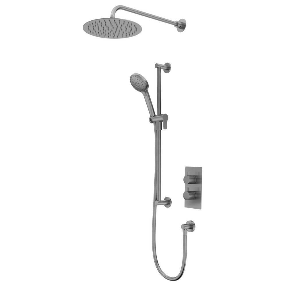 Tavistock Quantum Thermostatic Dual Function Gunmetal Concealed Shower
