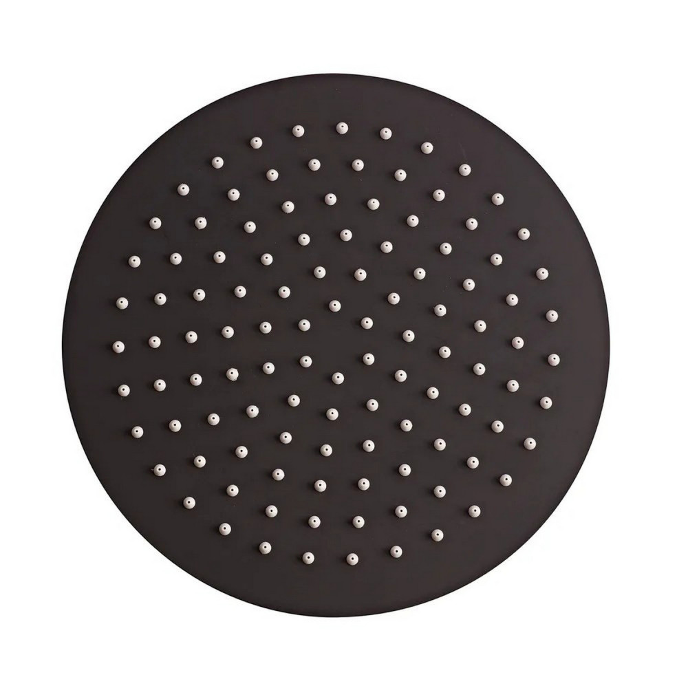 Tavistock Round 250mm Black Shower Head