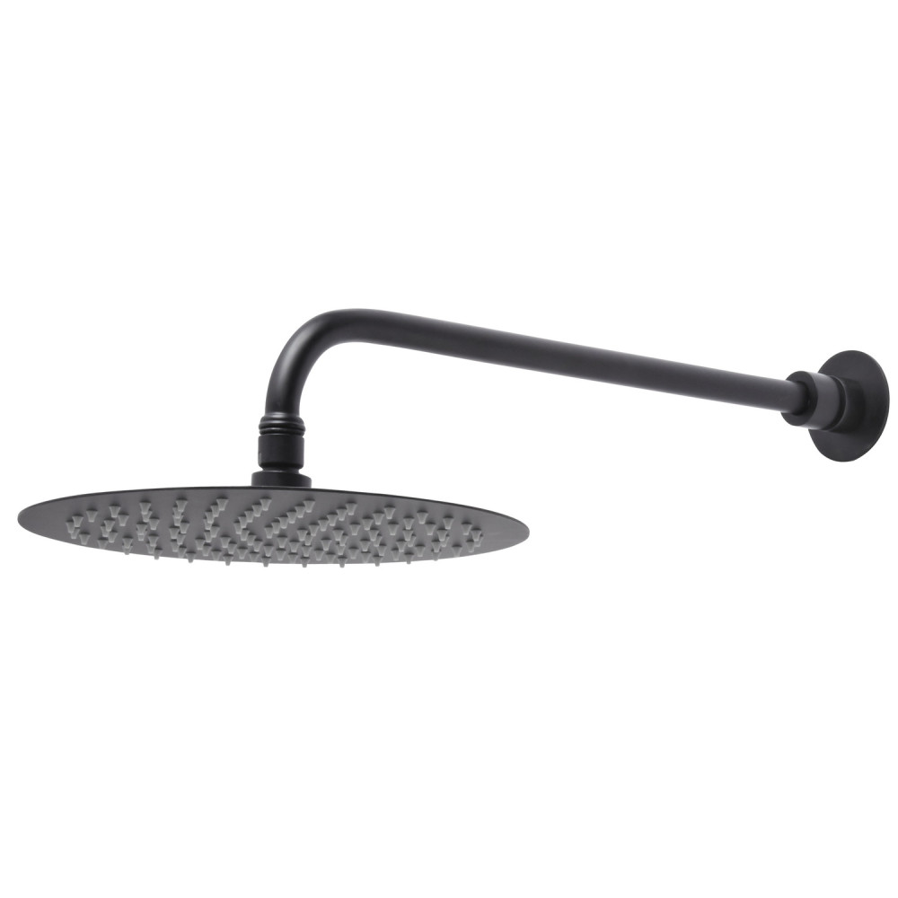 Tavistock Round Adjustable Black Shower Arm