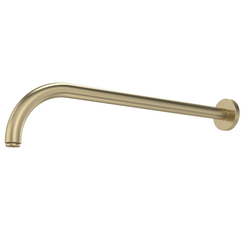 Tavistock Round Brushed Brass Wall Mounted Shower Arm