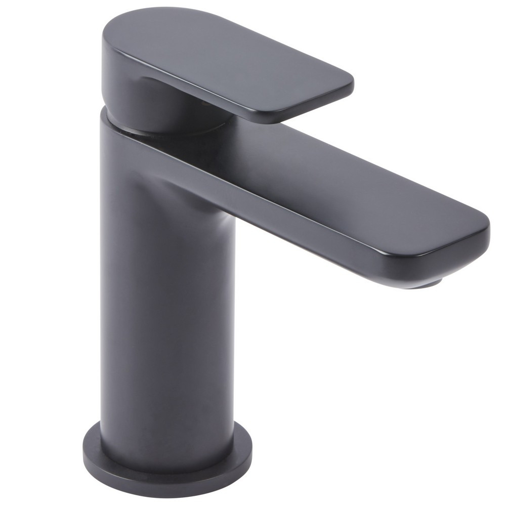 Tavistock Savour Mini Basin Mixer with Click Waste in Black (1)