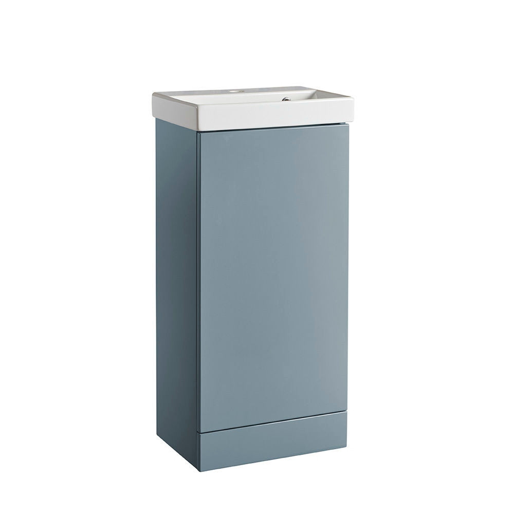 Tavistock Sequence 450mm Freestanding Unit in Mineral Blue with Basin