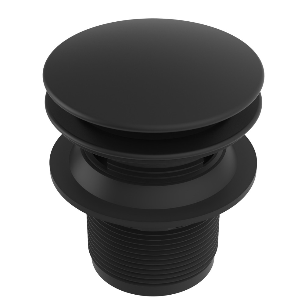 Tavistock Slotted Matt Black Bath Clicker Waste
