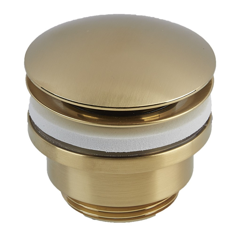 Tavistock Universal Brushed Brass Clicker Basin Waste