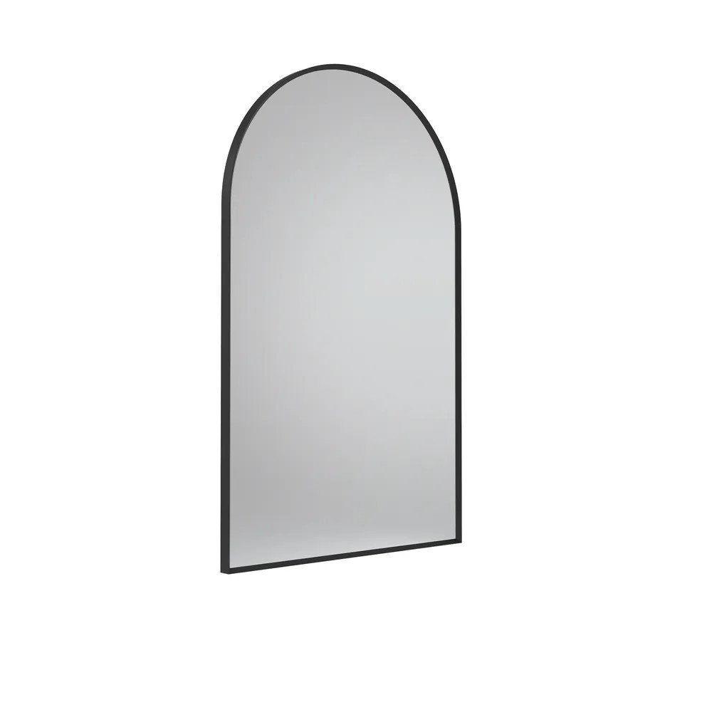 Tavistock Verge Arched Bathroom Mirror in Black