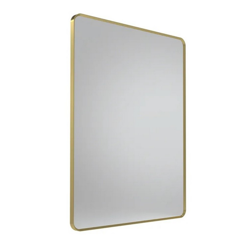 Tavistock Verge Framed Rectangular 800 x 600mm Mirror in Brushed Brass