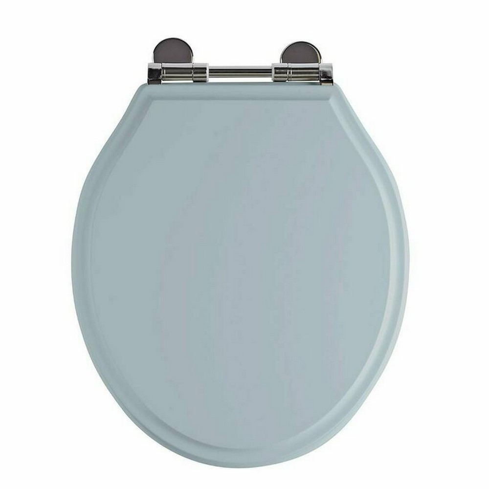 Tavistock Vitoria Wooden Toilet Seat in Mineral Blue