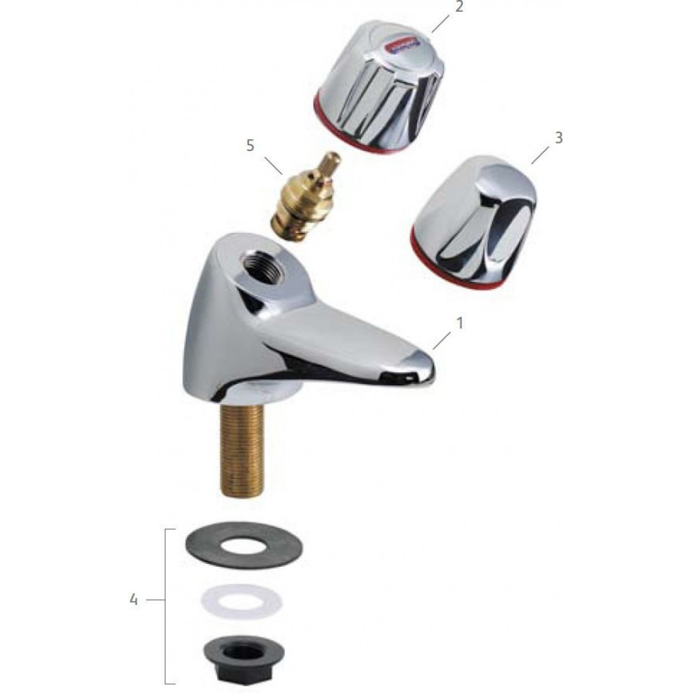 The Aqualisa Tap Knob Assembly Cold 1/2