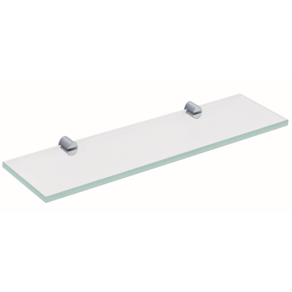 Vantara Spark 500mm Bathroom Glass Shelf in Chrome