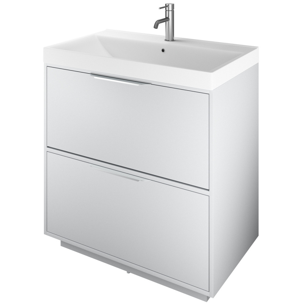 Vantara Active 800mm Freestanding Vanity Unit and Basin in Light Grey