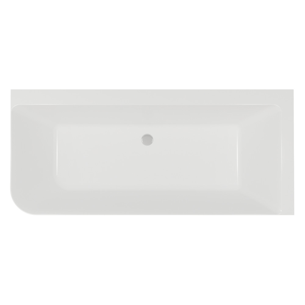 Vantara Modern Corner 1600 x 800mm Right Hand Freestanding Bath