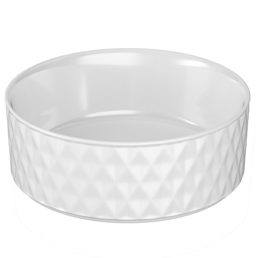 Vantara Earth 365mm White Patterned Countertop Basin