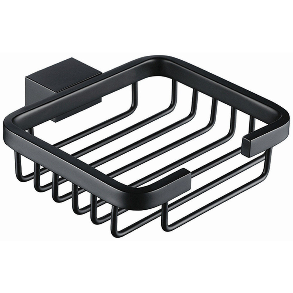 Vantara Zenith Soap Basket in Black