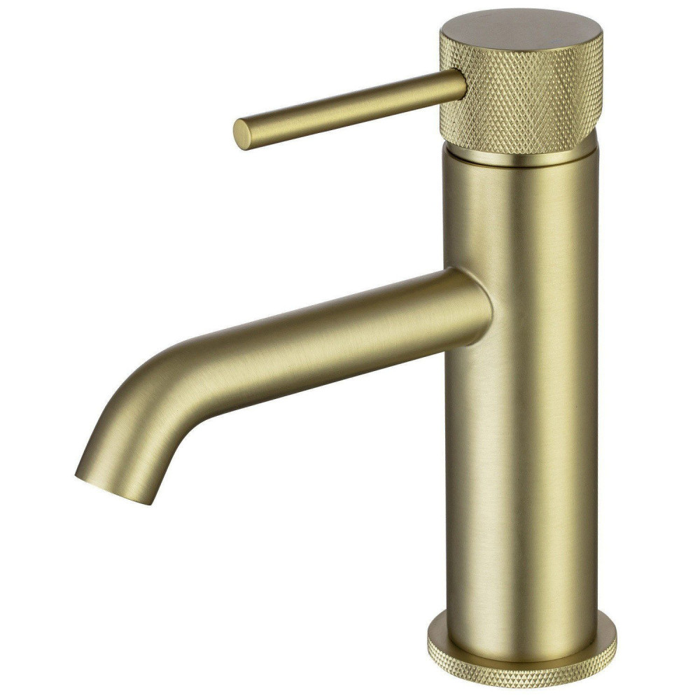 Vantara Comet Mono Basin Mixer with Waste in Brushed Brass