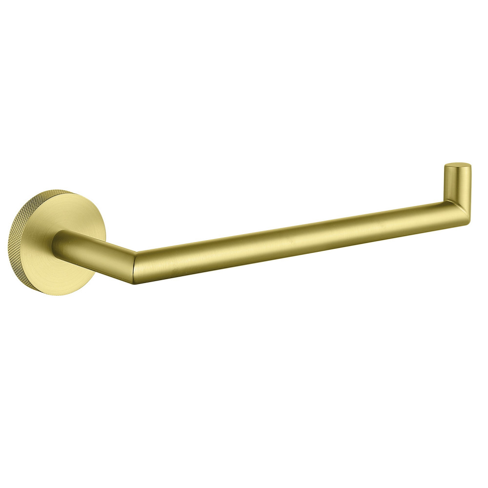 Vantara Comet Towel Ring in Brushed Brass