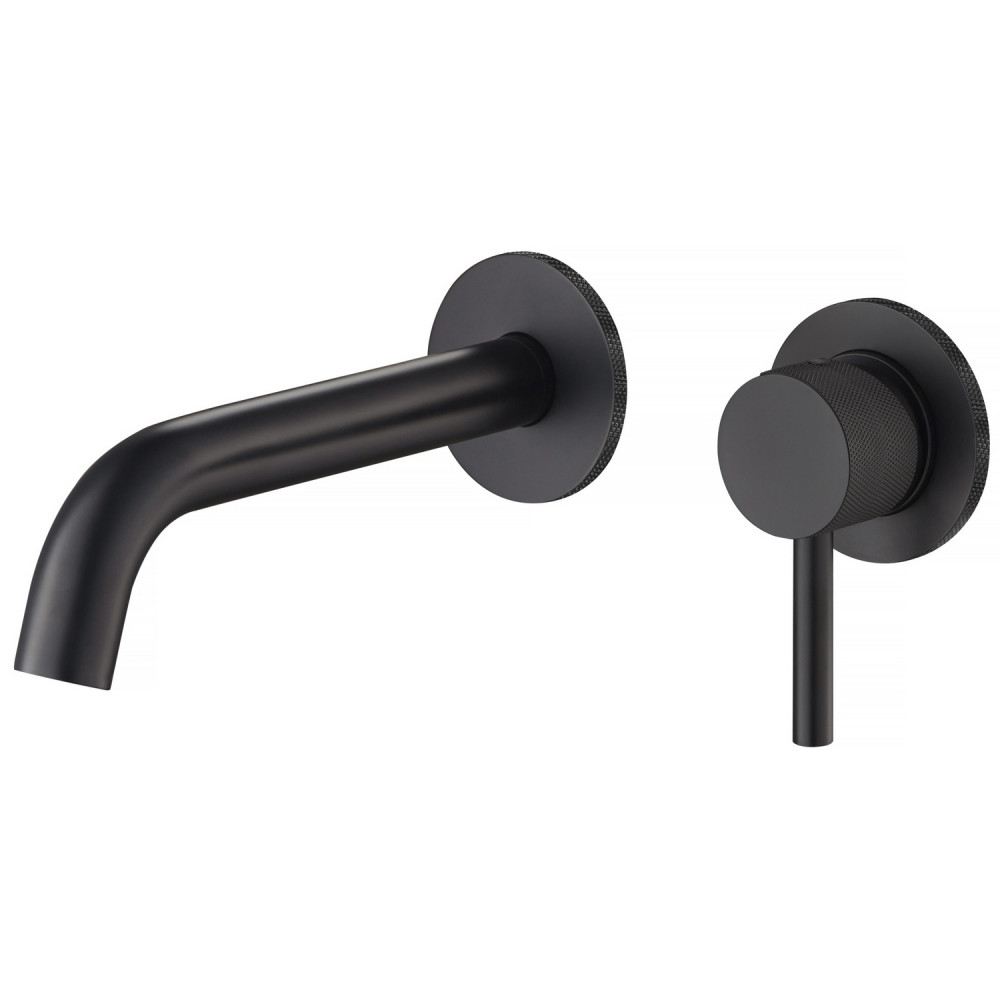 Vantara Comet Wall Mounted Basin Mixer in Black