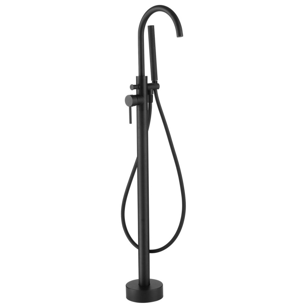 Vantara Fortune Floorstanding Bath Shower Mixer in Black
