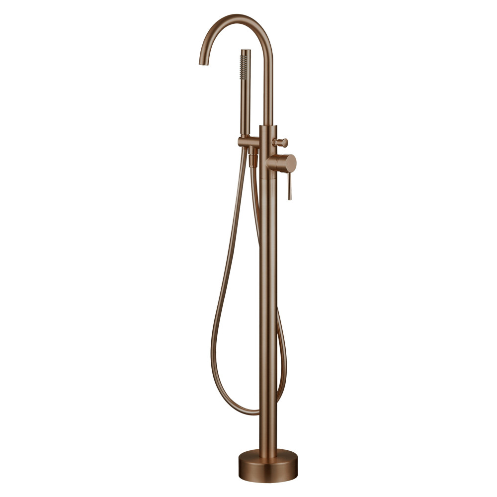 Vantara Fortune Floorstanding Bath Shower Mixer in Brushed Bronze