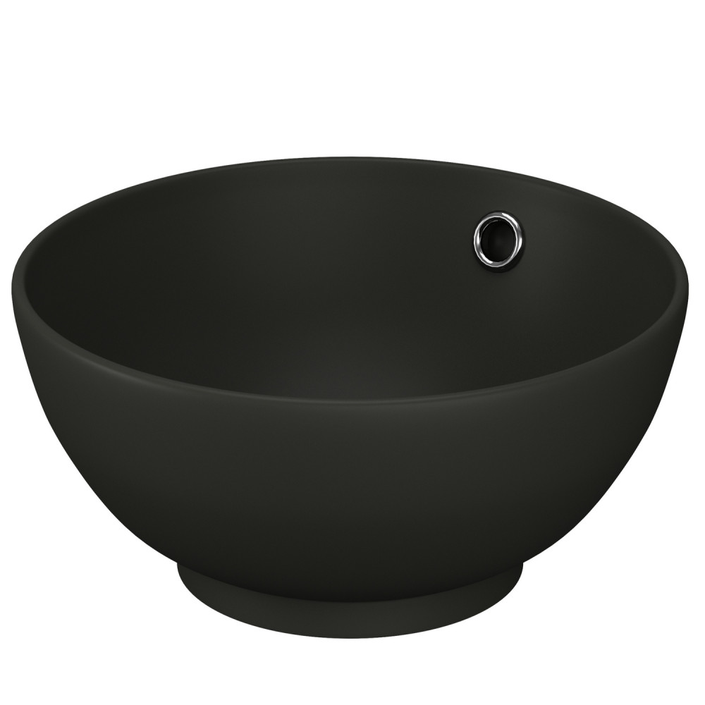 Vantara Mars 380mm Matt Black Countertop Basin