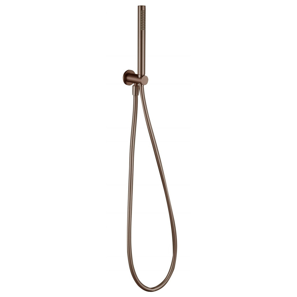 Vantara Round Shower Handset and Wall Bracket in Brushed Bronze