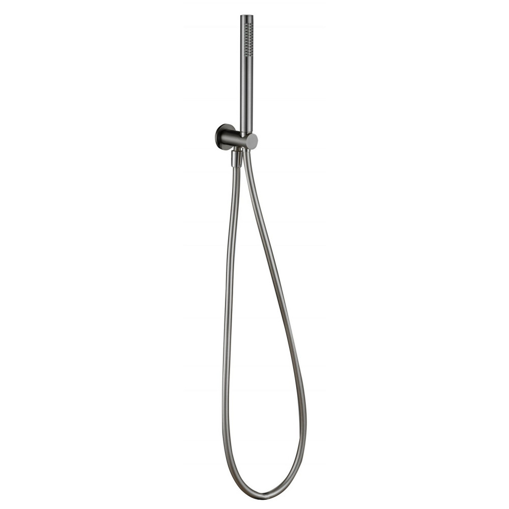 Vantara Round Shower Handset and Wall Bracket in Gunmetal Grey
