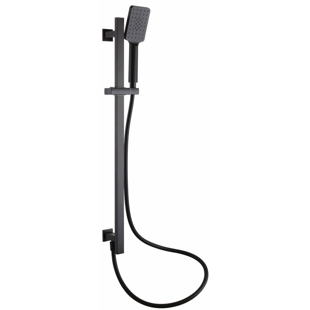 Vantara Stellar Square Slide Rail Kit with Wall Elbow in Black