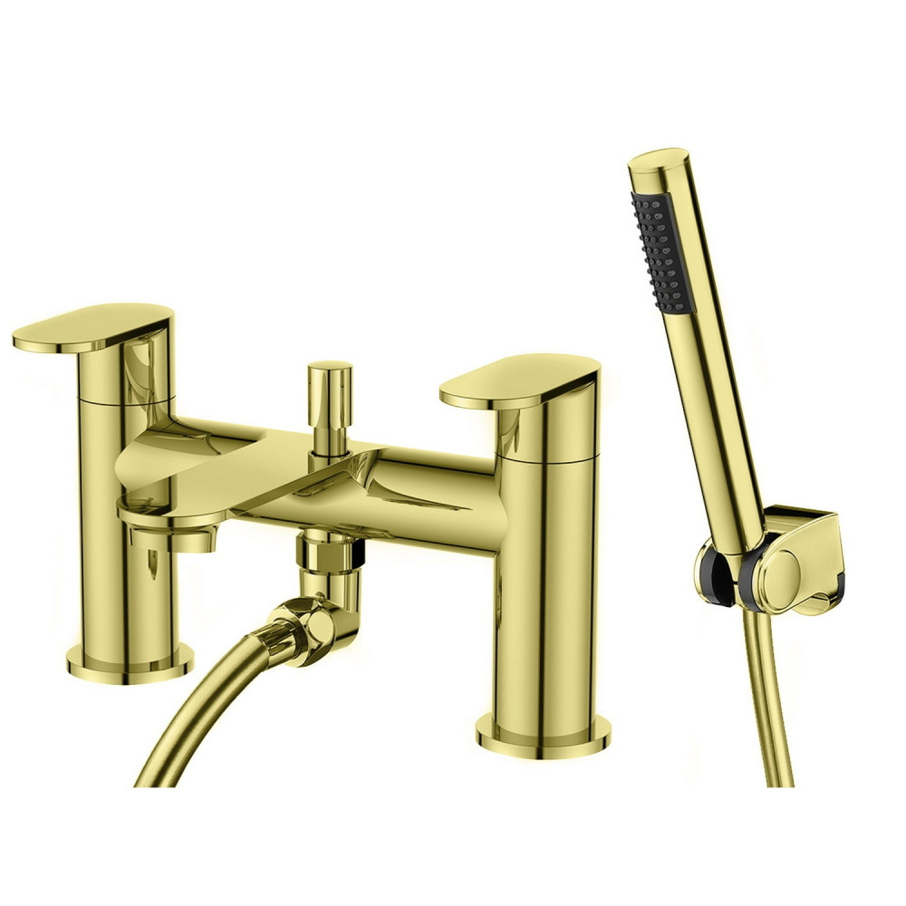 Vantara Ray Bath Shower Mixer in Brushed Brass